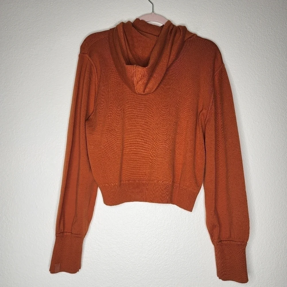 Athleta x Alicia Keys FoliageI Orange Hooded Intention Sweater S